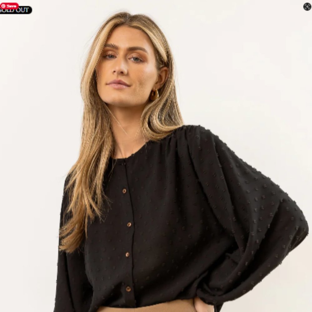 Bohme Black Button Up